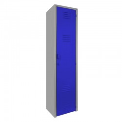 Locker metálico dual grande - 1 puerta azul